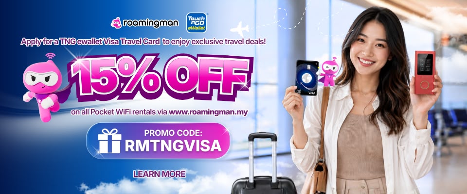 Roamingman x TNG eWallet Visa Travel Card Collaboration!