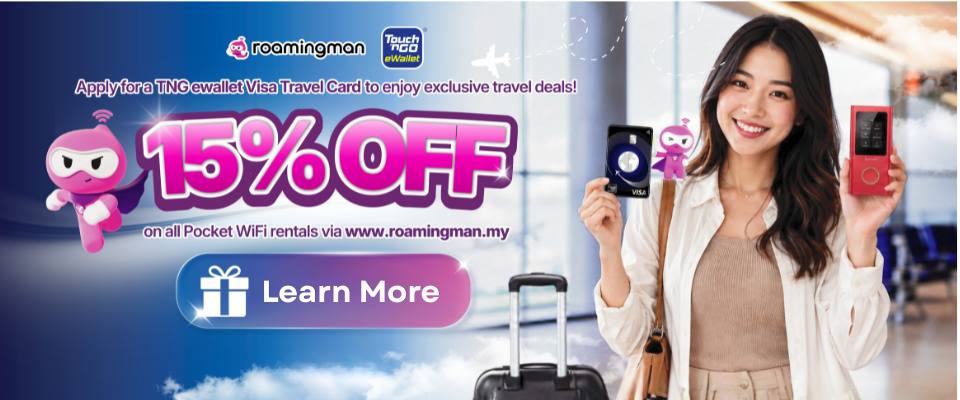 Roamingman x TNG eWallet Visa Travel Card Collaboration!